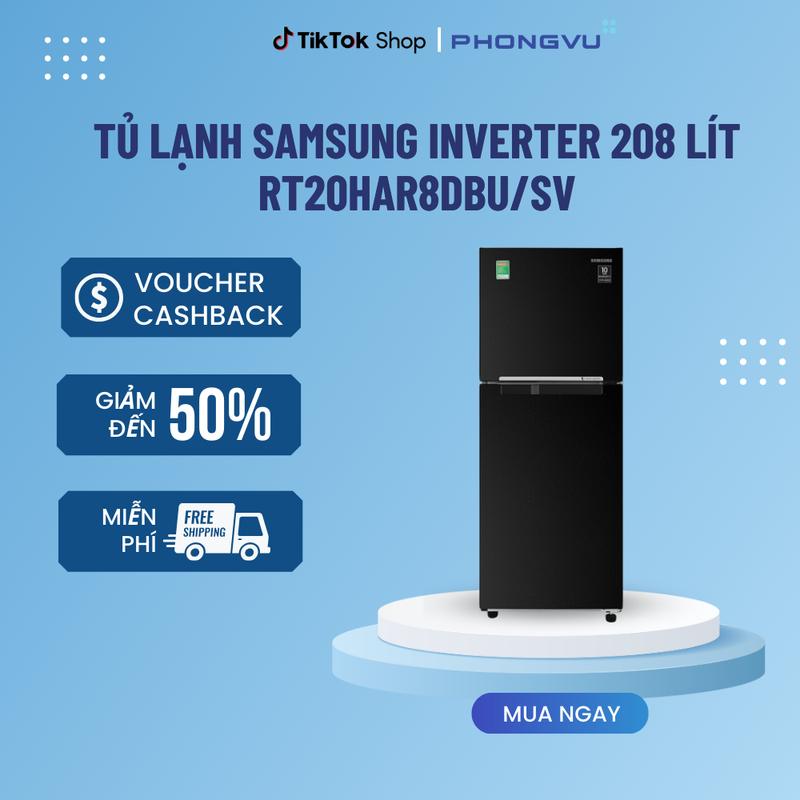 Tủ lạnh Samsung Inverter 208 lít RT20HAR8DBU/SV - Bảo hành 24 tháng