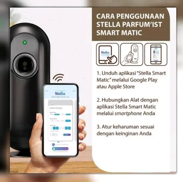 Pengaharum Ruangan OTOMATIS #STELLA PARFUM'ITS SMART MATIC SET 2