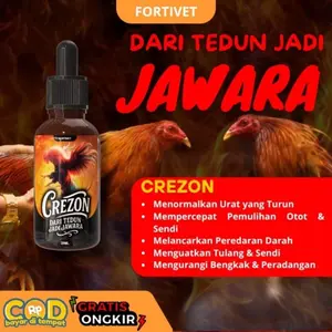 Fortivet Crezon - Obat Ayam Tedun 20ml , atasi turun urat dan masalah persendian ayam