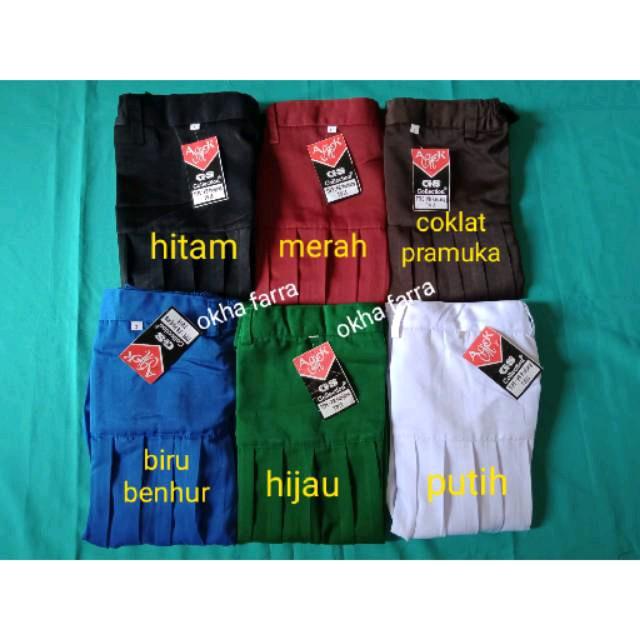 Maxi SD MI rempel pinggang bawah / rok SD MI / seragam sekolah 0