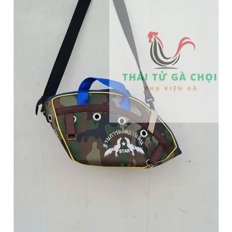 [Loại 1] Túi xách gà- Túi đựng gà- Túi vận chuyển gà đá- Túi da có quai đeo – Làn xách gà, Giỏ xách gà chọi.thaitugachoi men rắc