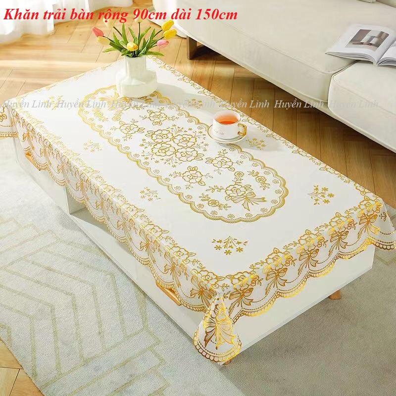  Khăn trải bàn phòng khách khăn trải bàn rộng 90cm dài 150cm khăn trải bàn nhựa PVC khăn trải bàn chống thấm 