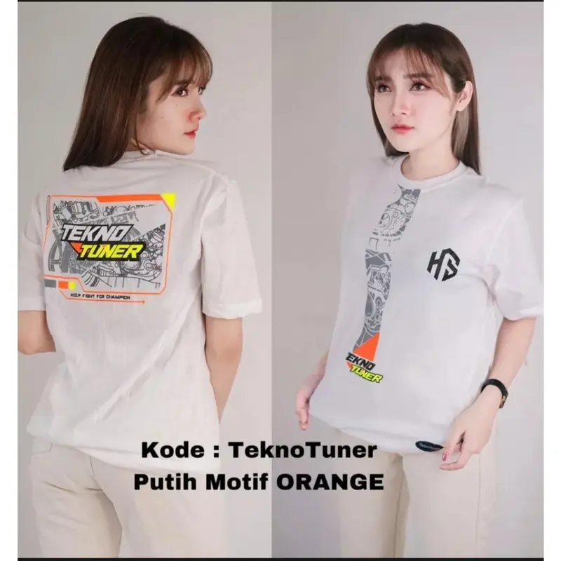 Kaos Racing Tekno Tunner Atasan Pria dan Wanita Baju Oblong Katun combet terbaru 2023 2