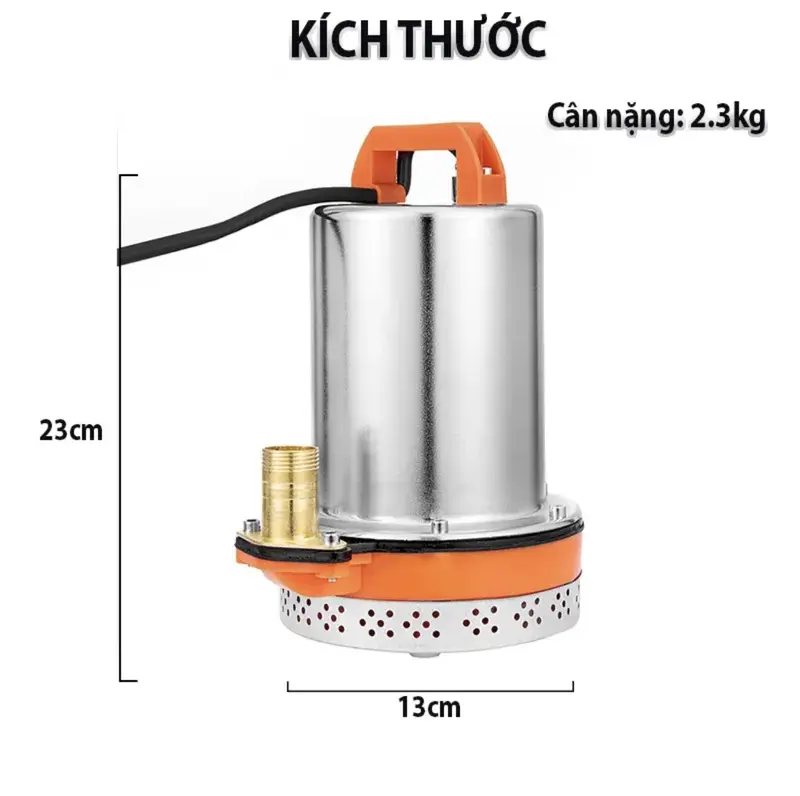 MÁY BƠM CHÌM, BƠM TÕM TP-DC 12, MÁY BƠM CHÌM, BƠM TÕM SỬ DỤNG ĐIỆN 12V, TIỆN LỢI DỄ DÀNG SỬ DUNG, AN TOÀN TUYỆT ĐỐI - bảo hành 6 tháng 1