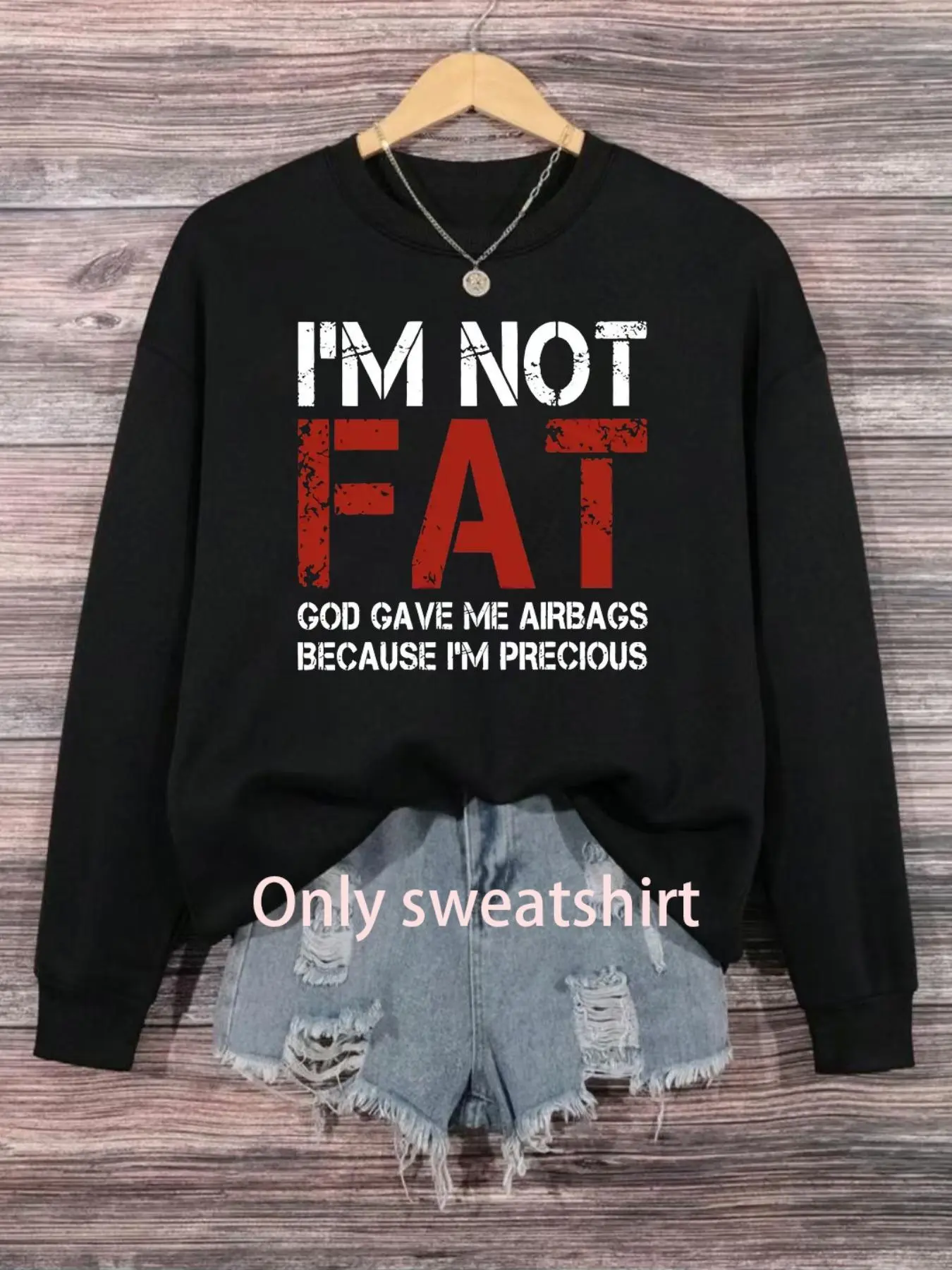 【Plus Size】 Letter Print Crew Neck Sweatshirt, Casual Long Sleeve Pullover for Women, Women's Clothing for Fall & Winter
