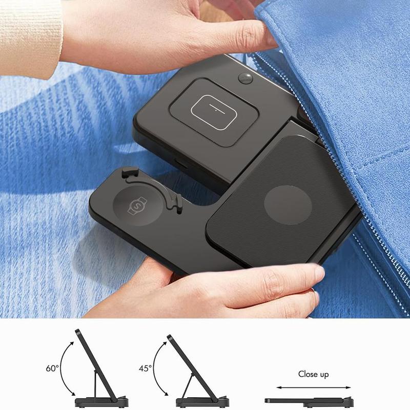 3 in 1 Wireless Charger, Foldable Charging Stand, Multifunctional Charging Station for Samsung Galaxy Phone Watch Earphone 8
