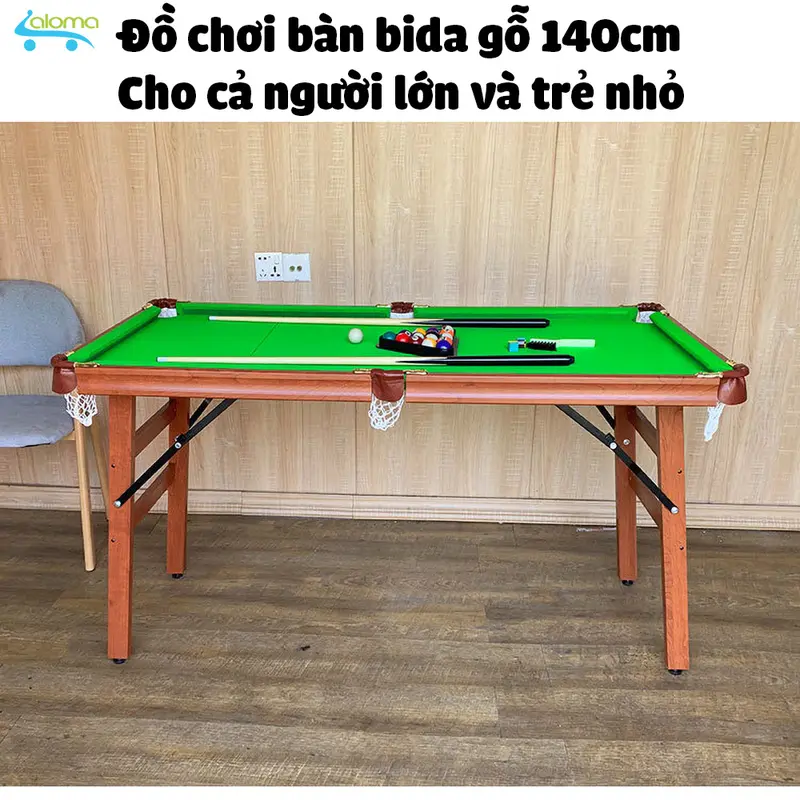 Bàn Bi-A mini bằng gỗ Table TTP-140 kích thước 140x61x78cm Đồ Chơi Cho Bé Và Người lớn 7