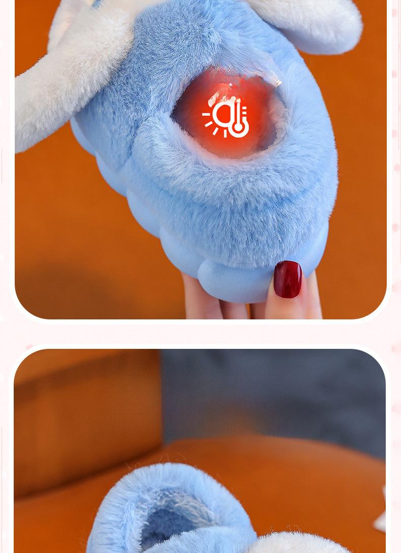 Product Introduction of New Autumn and Winter Cartoon Children's Cotton Slippers Medium and Large Children's Baby Cotton Slippers Cute Parent-Child Home Non-Slip Warmth Retention Material 7