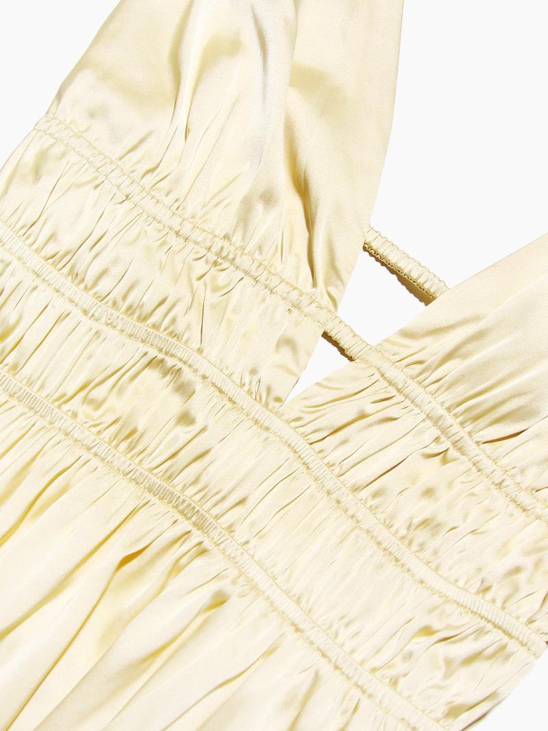 Product Introduction of Women's Solid V Neck Satin Cami Romper, Chic Casual Comfy Spaghetti Strap Romper for Summer, Ladies Clothes for Beach Holiday 7