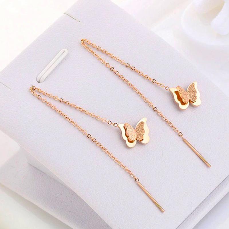 Product Introduction of Anting Titanium Wanita Model Juntai Kupu Terlaris 0
