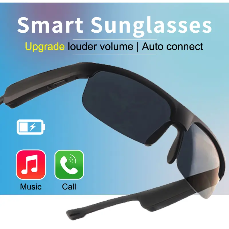 Kính Thông Minh Bluetooth 5.3, Độ Trung Thực Cao, Tai Nghe Bluetooth Không Dây, Kính Đi Xe Đạp, Kính Chống Gió, Kính Râm Thông Minh, Thích Hợp Sử Dụng Ngoài Trời