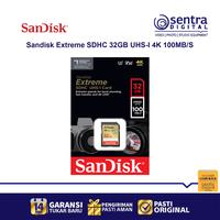 Gambar Sandisk 32GB Extreme SDHC UHS-I 4K 100MB/S dari Sentra Digital Jogja Kab. Sleman 4 Tokopedia