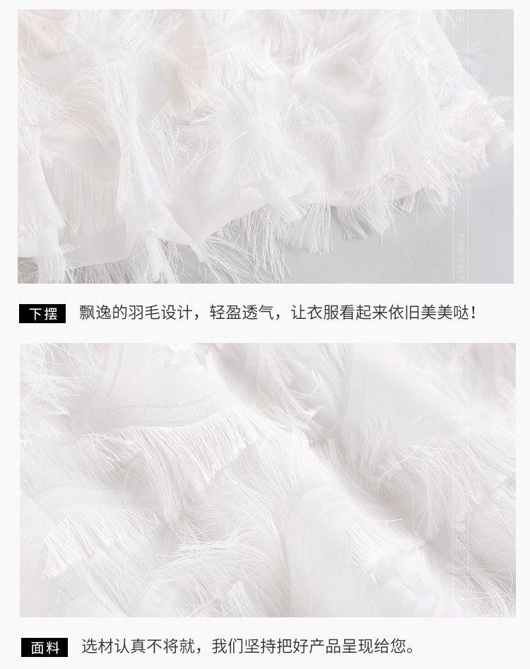 Product Introduction of Girls' Dress Summer Children's Feathered Dress Baby Dress Western Style Medium and Big Children Girls' Summer Chiffon Princess Dress 19