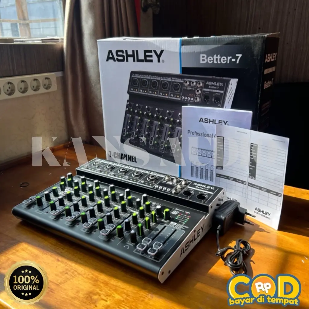 MIXER AUDIO ASHLEY BETTER7 CHANNEL USB-MP3-BLUETOOTH-RECORDING BETTER 7 ORIGINAL Soundcard Pc