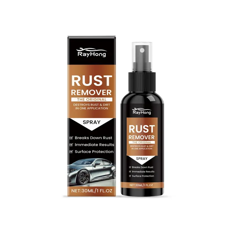 Rust Remover Spray, Car Rust Remover Spray, Car Paint Rust Remover, Professional Car Cleaning & Care Fluid, Car Washing & Maintenance Product 0