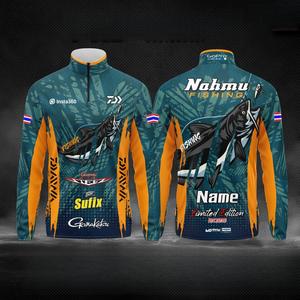 เสื้อตกปลาพร้อมตาข่ายกันแดด สไตล์เสื้อแขนยาว สามารถกำหนดชื่อเองได้ ชุดกีฬาปักดีไซน์ เหมาะสำหรับทั้งผู้หญิงและผู้ชาย สะดวกสบายในการใช้งาน การระบายอากาศที่ดี พร้อมฟังก์ชั่นป้องกันรังสียูวี