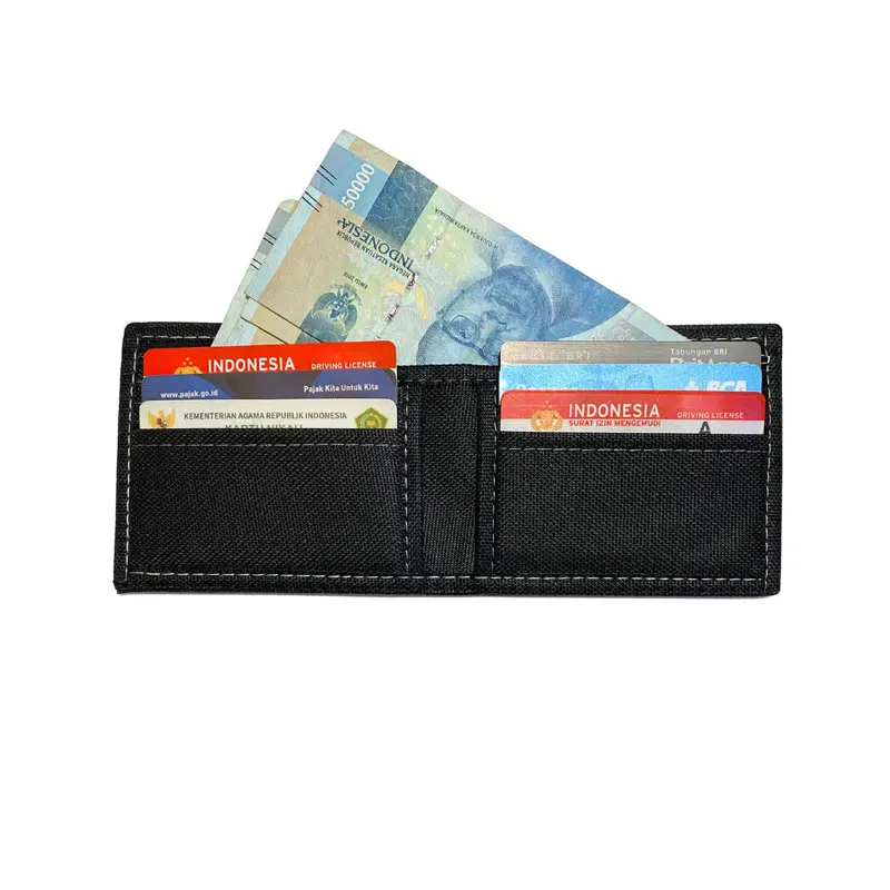 Dompet pria anak remaja pu leather kulit sintetis miniso skate 'til you break Uang Hitam Kartu 3