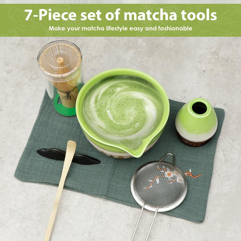Product Introduction of Japanese Matcha Set Interesting Matcha Kit Elegant Matcha Whisk Matcha Bowl Set Stable Matcha Whisk and Holder Matcha Making Tools Set for Making Tea mvzO6 40