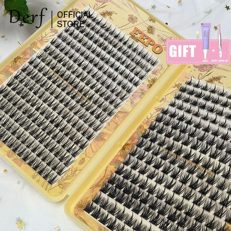 Lông Mi Giả 448 Cụm Chia Tự Nhiên Cao Cấp Có Thể Tái Sử Dụng Kích Thước Sách: 10-13mm Tặng Kèm Keo Và Nhíp