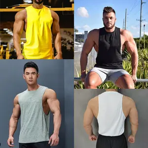 SINGLET LOWCUT PRIA GYM OLAHRAGA FITNESS SPORT WEAR RUNNING GOOD QUALITY Outdoor
