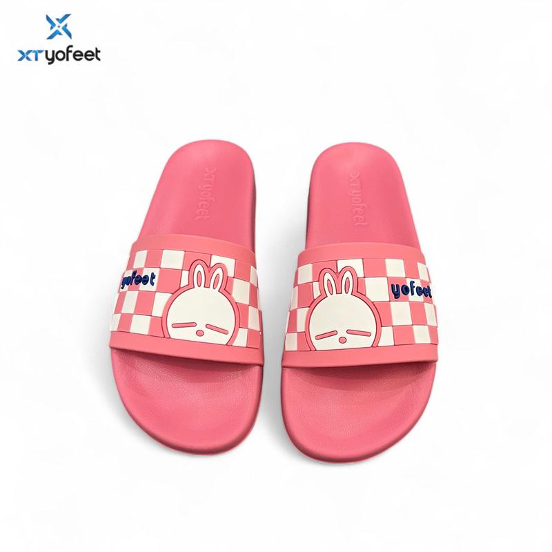 [ FULL BOX ] Dép lê nam nữ, dép đầu gấu siêu xinh bản đế màu vệ sinh sạch sẽ (XC 18) Quai Ngang Đế Bằng DéP Slipper