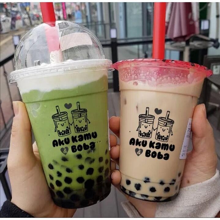 Stickers Boba kemasan 100pcs (tanpa cup) 7