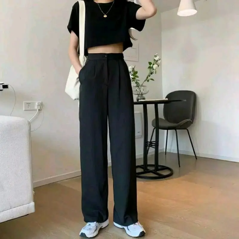 LOOSE PANTS TROUSERS HIGHWAIST FERARI-KULOT WANITA-CELANA KERJA-CELANA KANTOR Panjang
