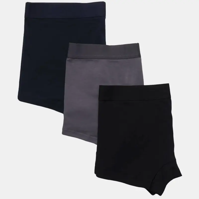 Quần Lót Nam Boxer Cotton tự nhiên mềm mịn - LOOKIN - Combo 3 chiếc 4