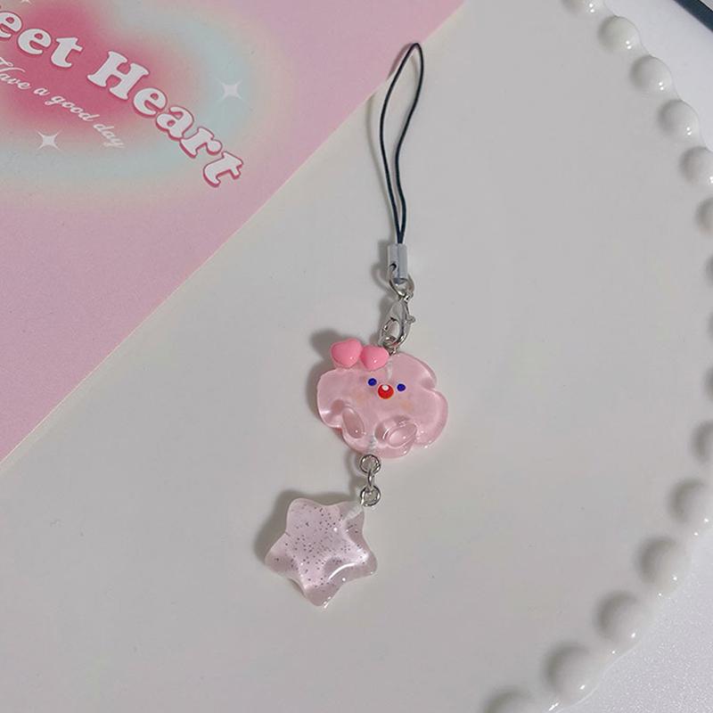 Product Introduction of Dây Chuyền Điện Thoại, Thiết Kế Ngôi Sao Và Đám Mây Hoạt Hình Đáng Yêu, Màu Pastel Kawaii Dây Đeo Điện Thoại, Móc Chìa Khóa, Dành Cho Bé Gái, Dây Đeo Điện Thoại Di Động Dễ Thương 12