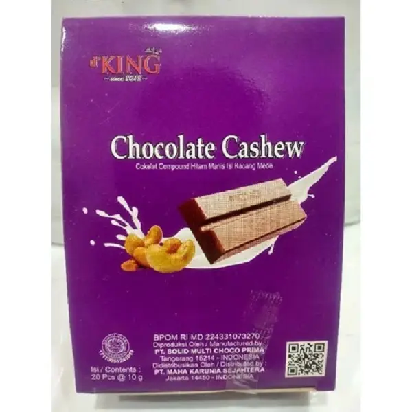 Cokelat Compound Hitam Manis Isi Kacang Mede Chocolate Cashew Pack