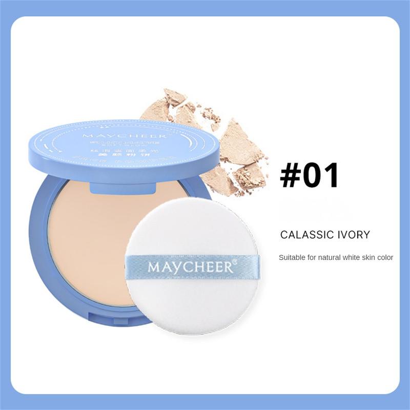 Product Introduction of Phấn Phủ Dạng Nén Mềm, MAYCHEER, Trang Điểm Che Khuyết Điểm Tự Nhiên, Lớp Hoàn Thiện Lì Lâu Trôi, Kiểm Soát Dầu, Không Thấm Nước, Không Nhòe, Phấn Phủ Thiết Lập, Thích Hợp Để Trang Điểm Mặt, [Giao Hàng Địa Phương] 23