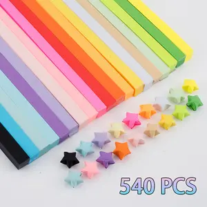 Set Kertas Origami Edukasi Anak - Untuk Membuat Bintang Bersinar, Hadiah Kreatif & Alat Belajar Seni origami bintang