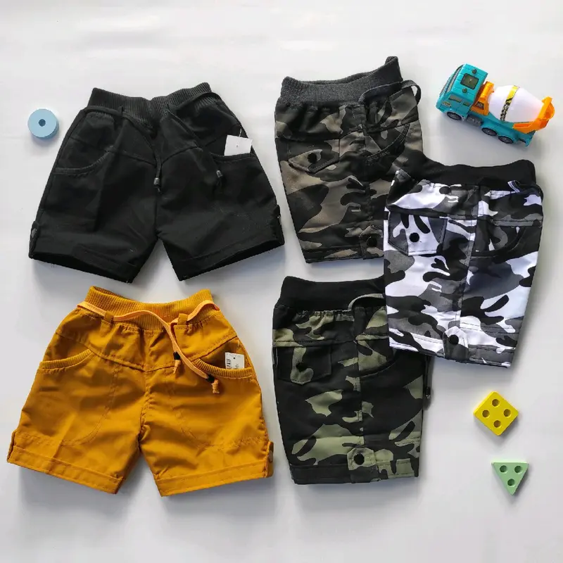 Celana Pendek Anak Chino 1-4 Tahun Laki-laki Perempuan Polos Baby Canvas Black Green Grey White Katun Bayi - Cowok, Cewek Anak-Anak 0