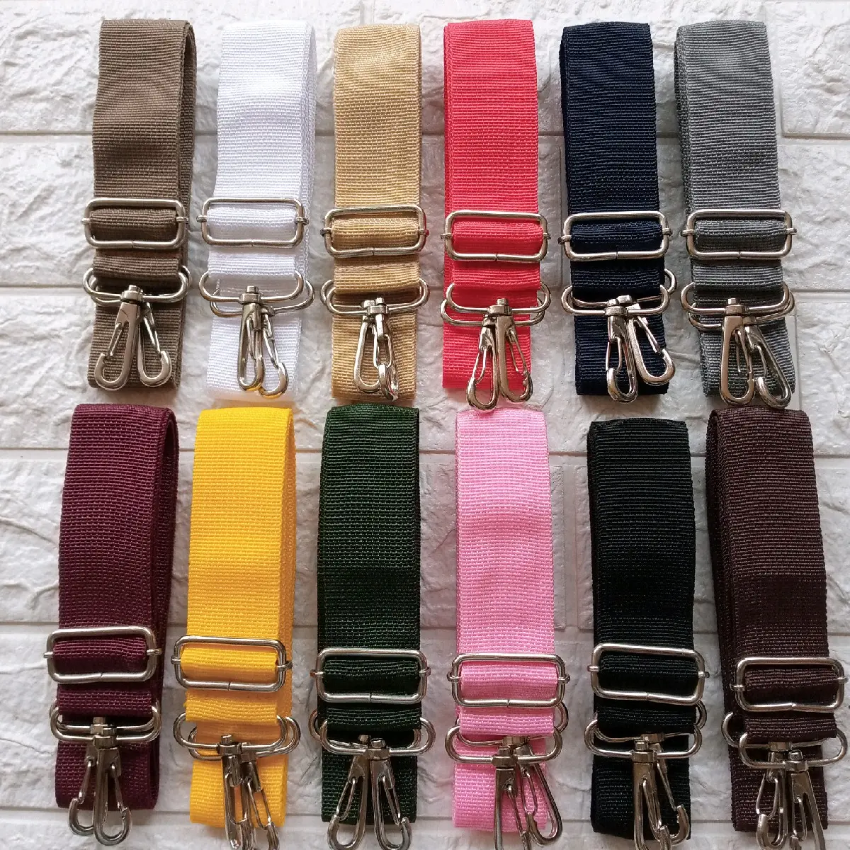 TALI TAS SELEMPANG POLOS BB40 UK 3,8CM CANTOLAN NIKEL PREMIUM IMPORT