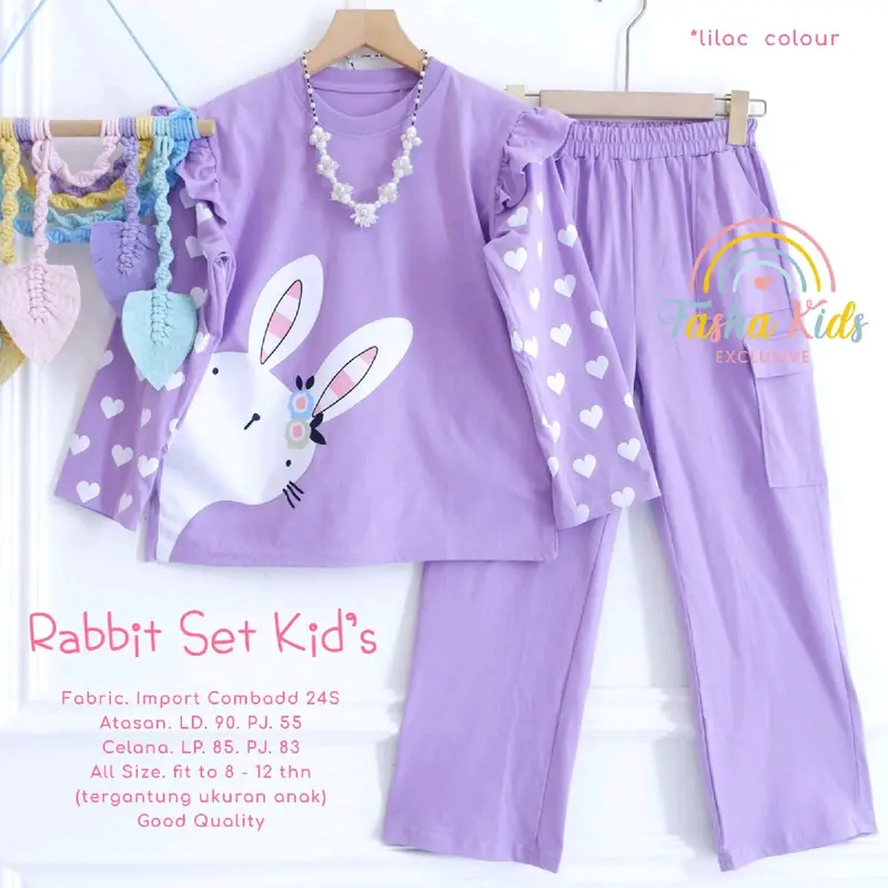 Rabbit setelan anak original terlaris bestseller by Pasha kids Galery Al Kahfi Solo 3