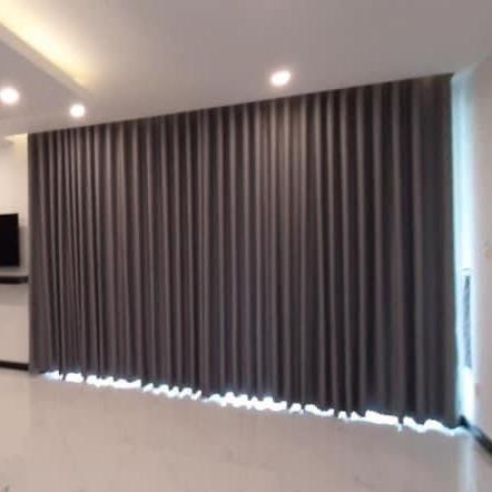 Rèm cửa sổ rèm cửa chính chống nắng 95% màn cửa trang trí decor phòng chiều cao lớn