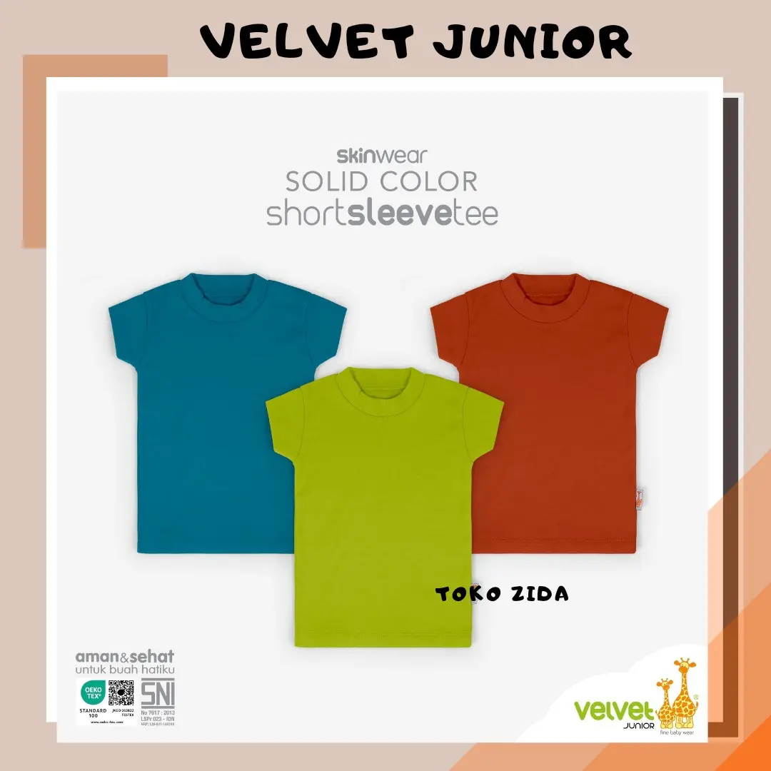 VELVET JUNIOR KAOS ATASAN OBLONG RIB POLOS