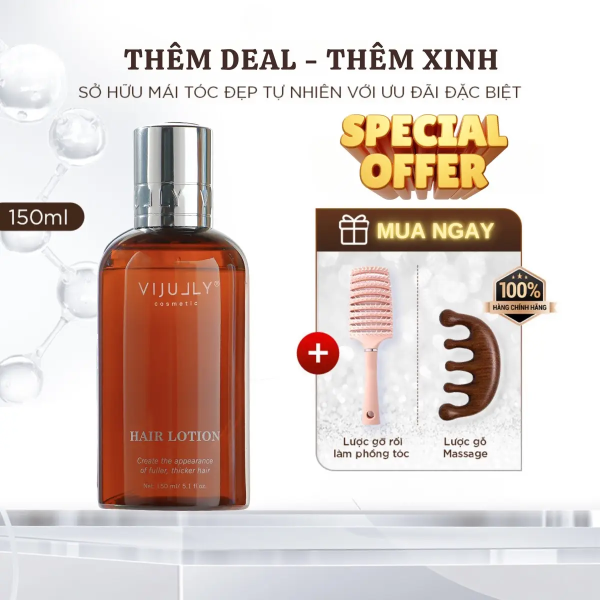 Xịt Bưởi Vi Jully Natural - Tinh Dầu Bưởi - Xịt Dưỡng Tóc (SPECIAL COMBO)