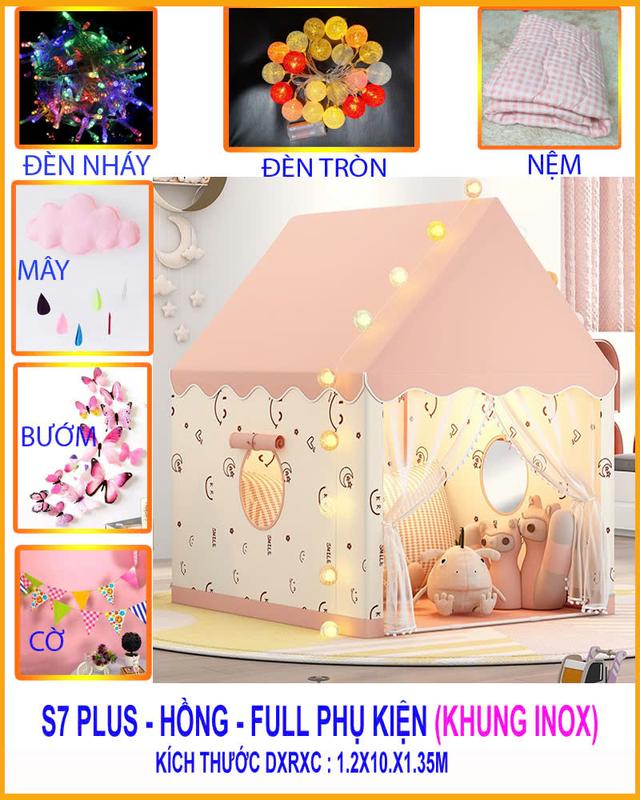  COMBO: LỀU + GÓI PHỤ KIỆN ĐẦY ĐỦ  Lều Cho Bé Lều Công Chúa Hoàng Tử Lều Chơi Trẻ Em Món Quà Tuyệt Vời Cho Tuổi Thơ Của Bé 