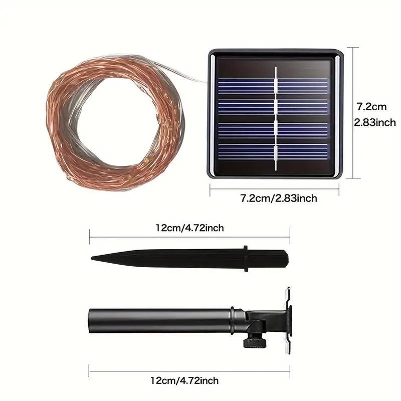 Solar Powered LED String Light, Multipurpose Outdoor Waterproof Fairy Camping Garland String Light, Universal Decorative Light for Garden Patio Yard 1