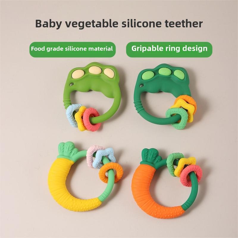 Toys for Children and Infants |   Baby Vegetables Teether Toys |   Infant Molar Rod Happy Bite Prevent Hand Sucking Toys | 1