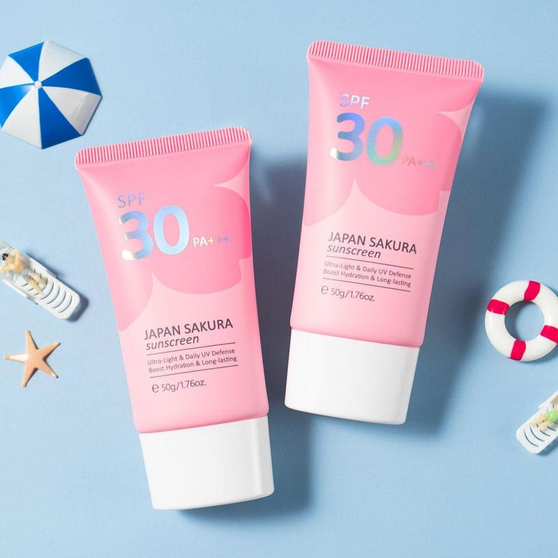 Product Introduction of LAIKOU JAPAN Sakura Sunscreen SPF 50 PA UV Protector 50g 45
