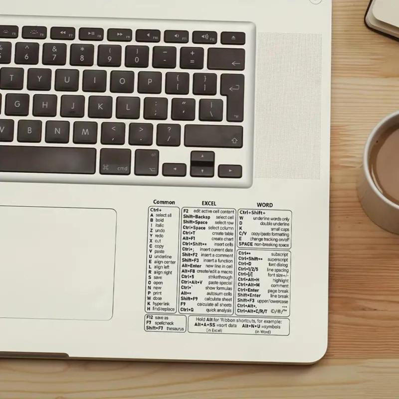 Transparent Shortcut Key Sticker, Office Software Shortcut Key Sticker, Computer Laptop Keyboard Sticker 4