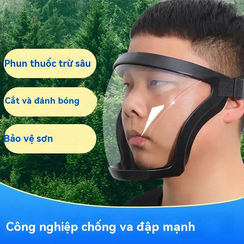 Mặt Nạ Che Mặt Bảo Vệ Toàn Mặt, Cỡ Lớn Trong Suốt, Thích Hợp Cho Công Việc, Chống Sương Mù, Tấm Che Bảo Vệ, Thích Hợp Cho Cỏ Sả, Đánh, Mài Và Cắt, Bảo Vệ Chống Bụi 3