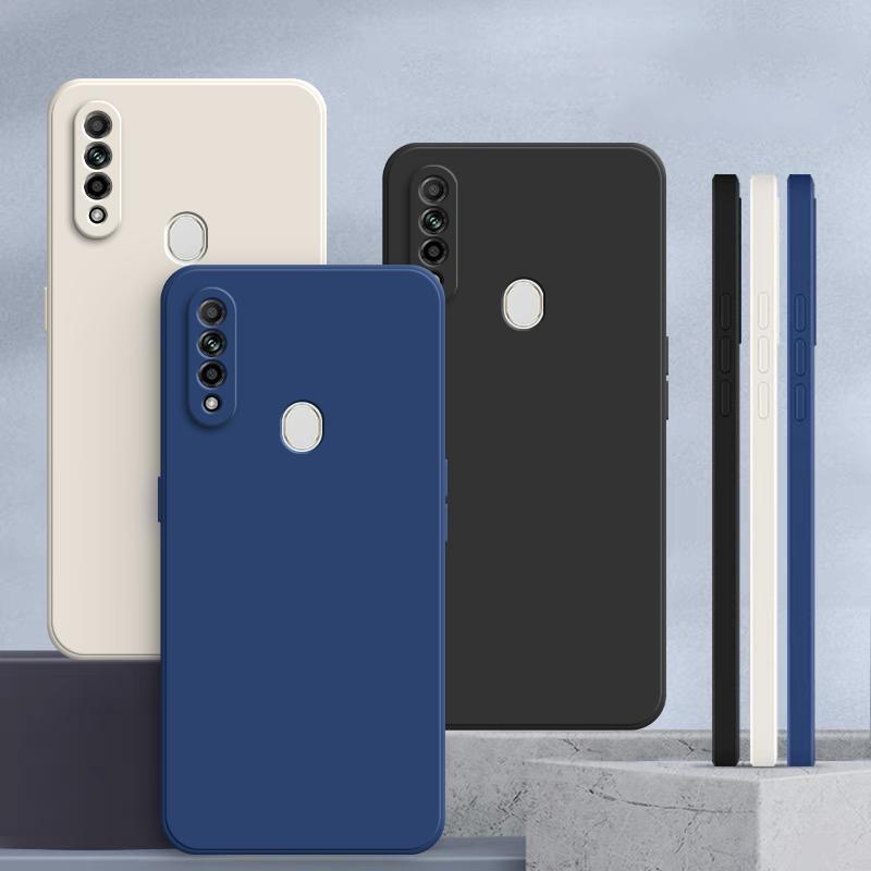 เคสสำหรับ OPPO A31 2020, สีทึบ, ดีไซน์เรียบง่าย, วัสดุซิลิโคนกันกระแทก, YT