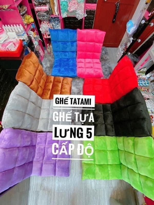  Ghế tựa lưng TA tami 5 cấp độ size lớn dày mềm mượt  hình thật shop chụp  