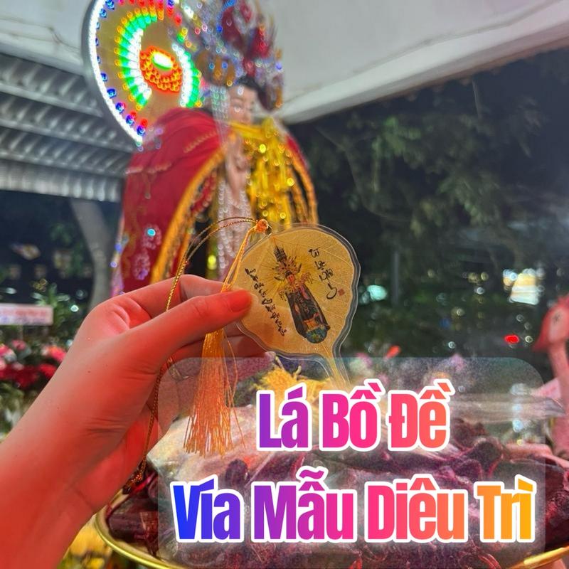 [Tặng Rùa Vàng] (Lá Tự Nhiên) Lá Bồ Đề Vía Mẫu Diêu Trì  Decor Phòng Trang Trí Nhà  may mắn đồ trang trí