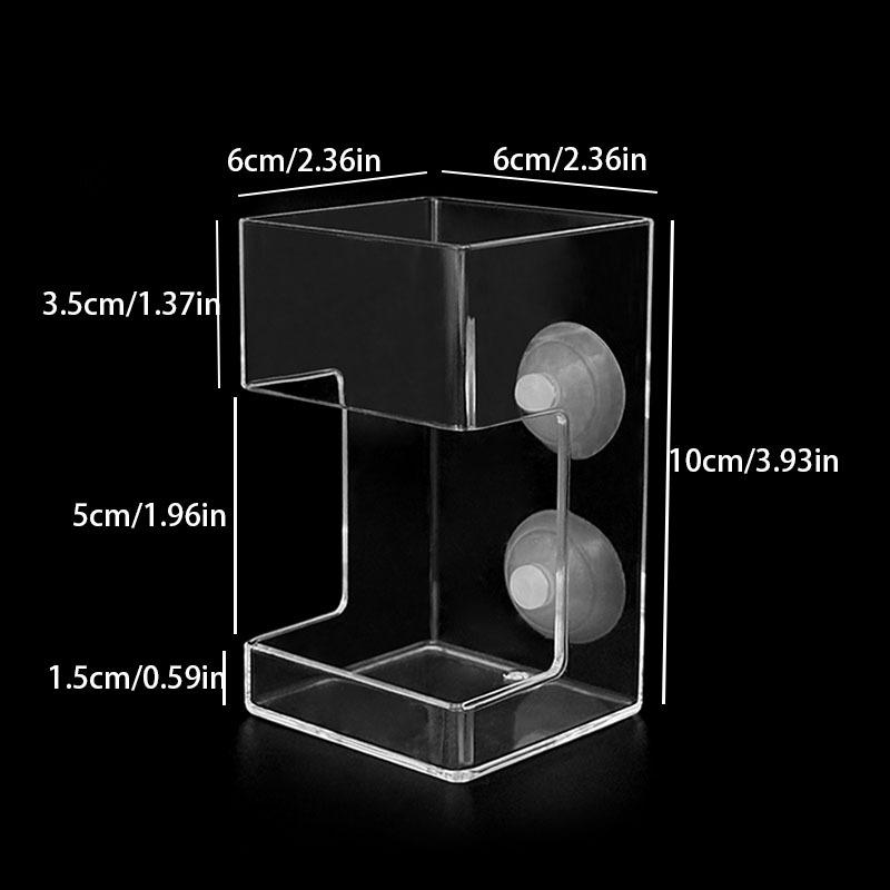Fish tank feeder/acrylic small fixed-point feeding tube/sinking anti drift feeder/feeding ring/fish food anti drift feeder 4