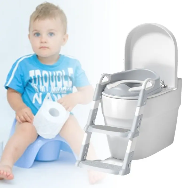 Soft And Supportive Children's Toilet Training Seat With Foldable Design For Space Saving