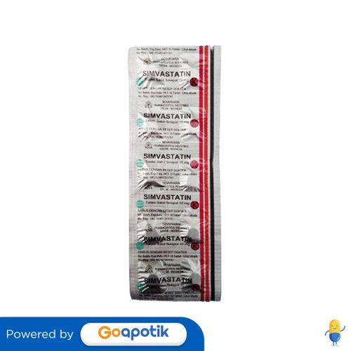 Gambar SIMVASTATIN NOVAPHARIN 10 MG STRIP 10 TABLET dari Apotek HAR Farma by GoApotik Kota Bekasi Tokopedia